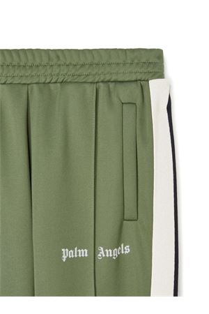 green cotton trousers PALM ANGELS KIDS | PBCJ002C99FAB0035603